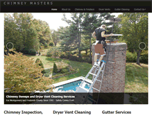 Tablet Screenshot of chimneymasters.com